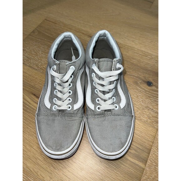 Vans Old Skool Gray White Classic Skate Shoes Size: US Women 6.5 Mens 5 - Picture 1 of 7